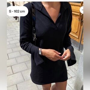 Djerf Avenue Black Getaway dress size M